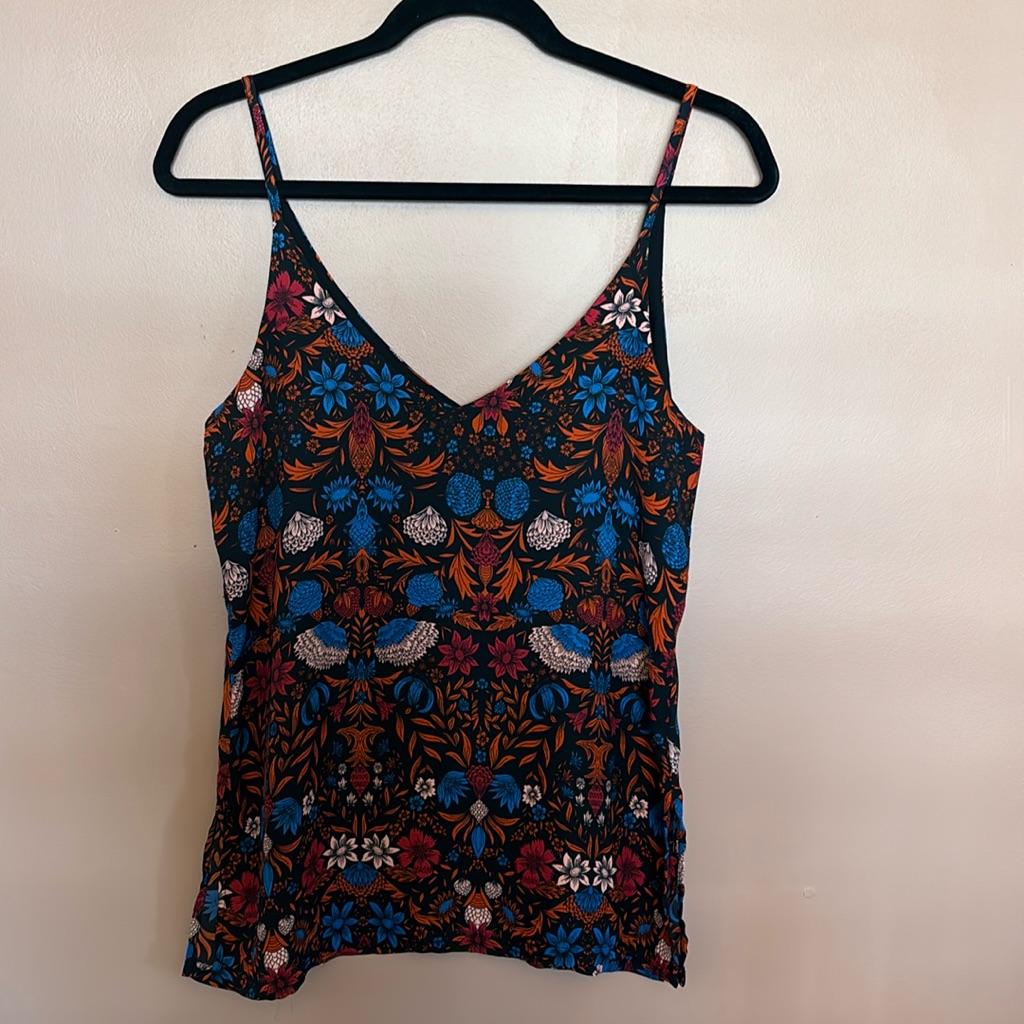 Strappy Patterned Top